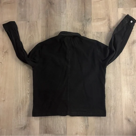 Bricks & Wood Heavy Corduroy Black Button Up South Central Streetwear M - Picture 2 of 8